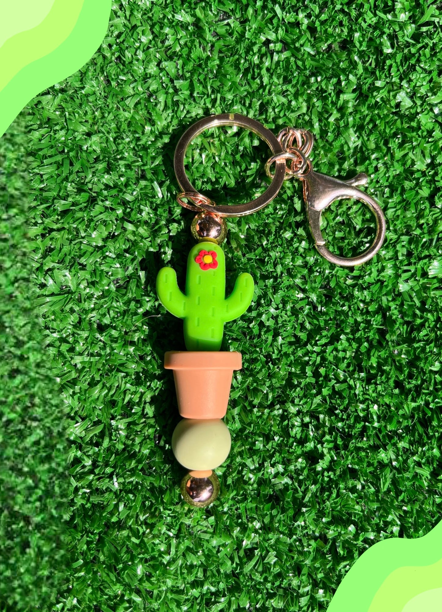 Cactus keychain🌵