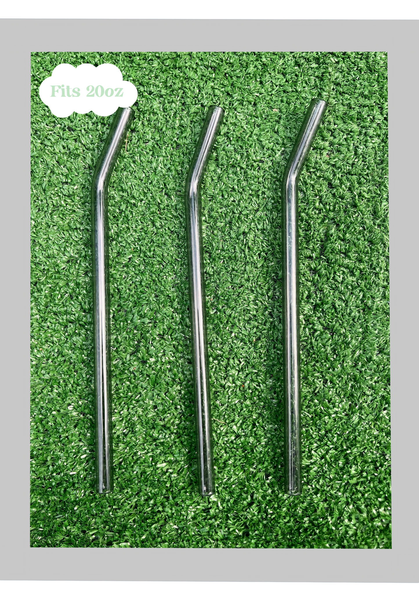 9” Reusable Black Bent Straw