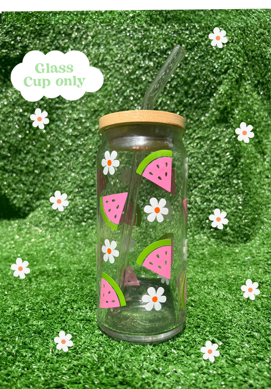 20oz Watermelon Glass Cup