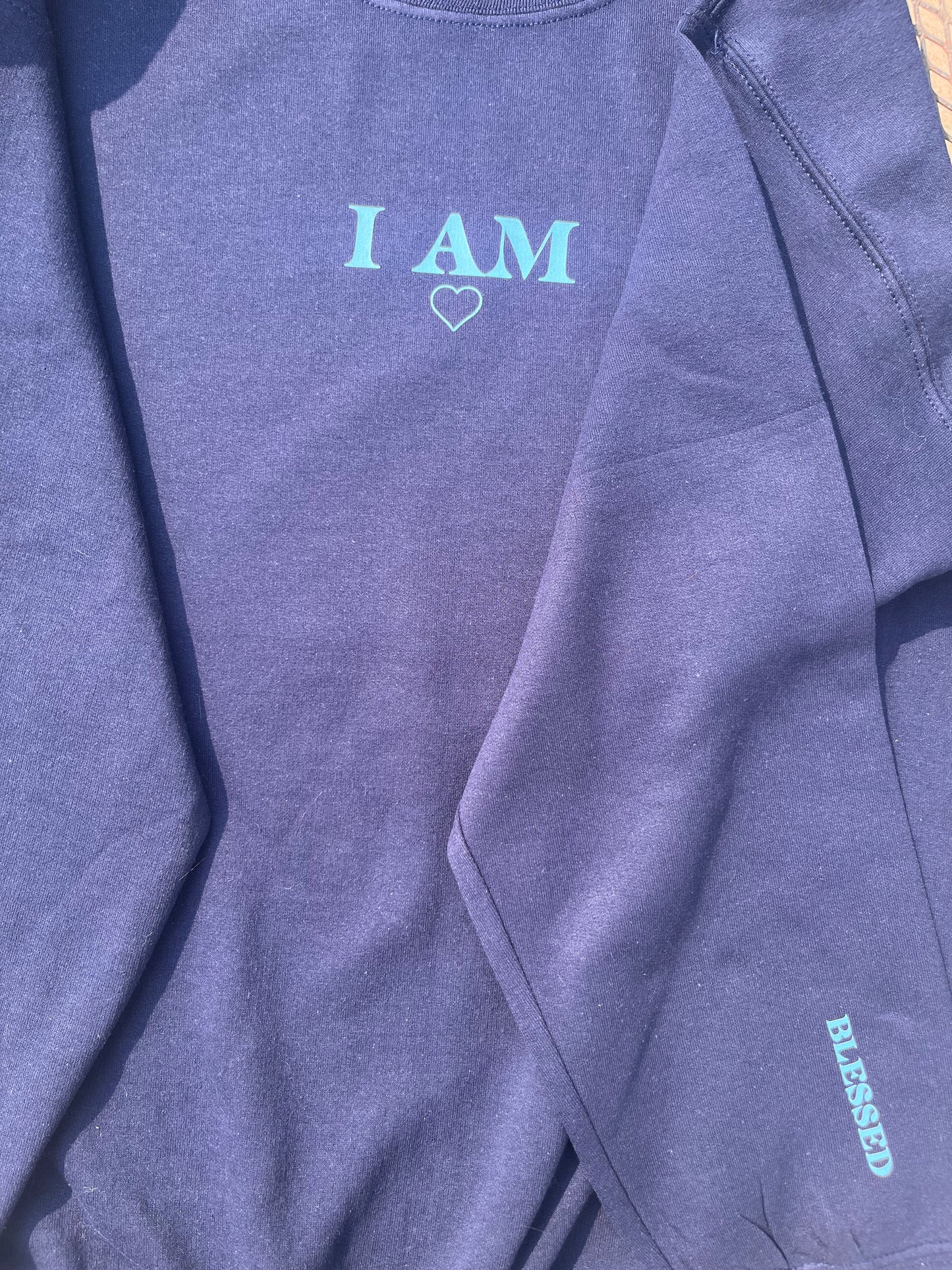 I am crewneck (BLUE)