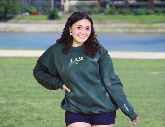 I am crewneck (GREEN)