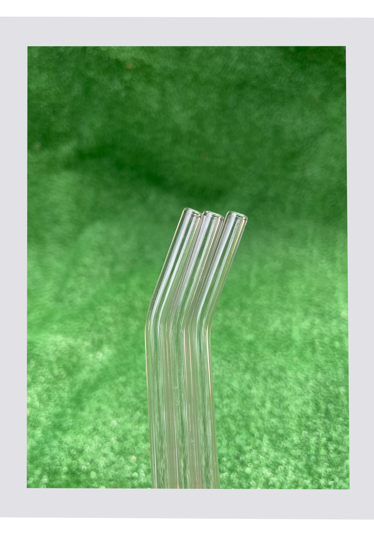 Pink Bent Reusable Glass Straw