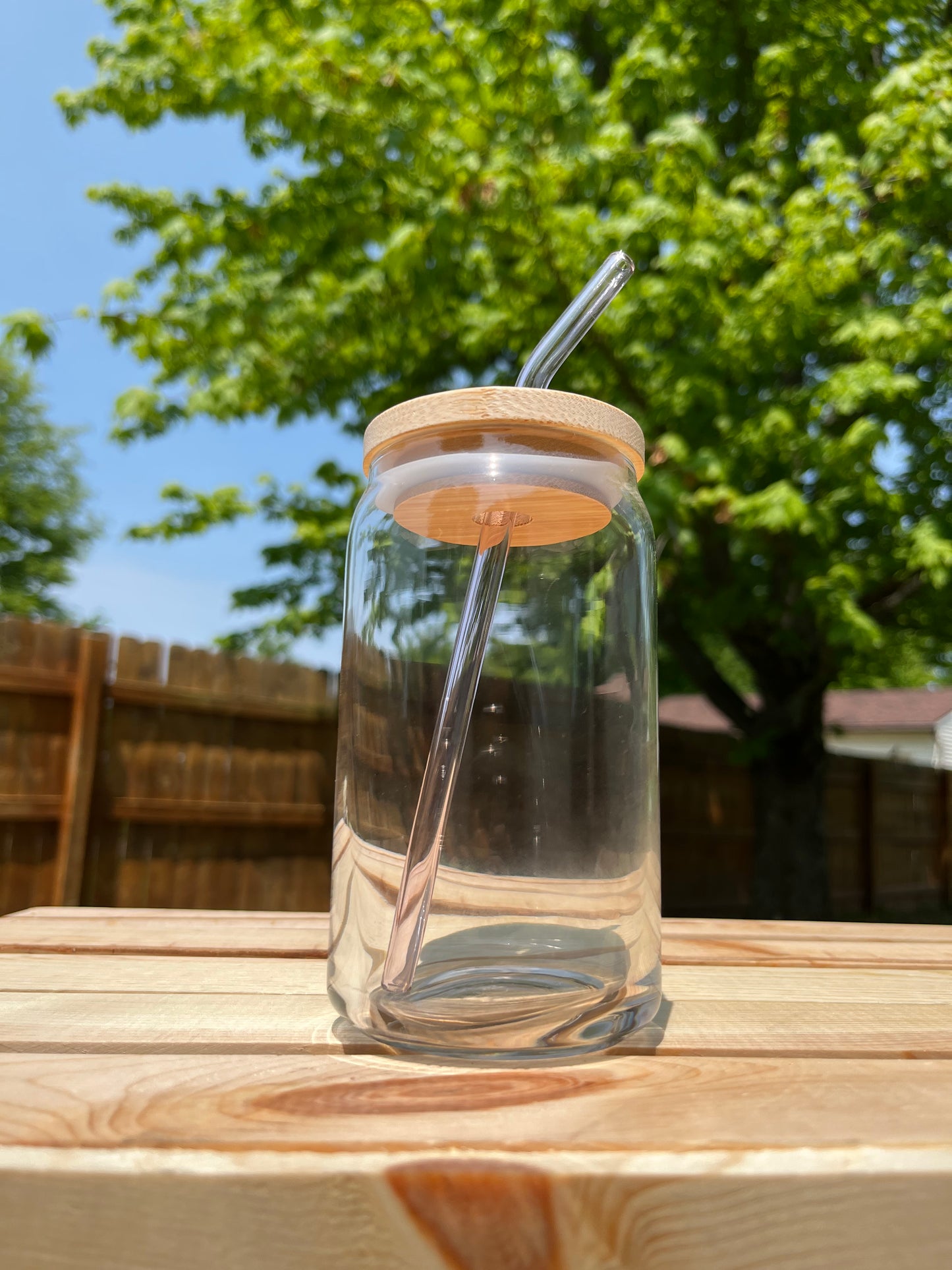 Pink Bent Reusable Glass Straw
