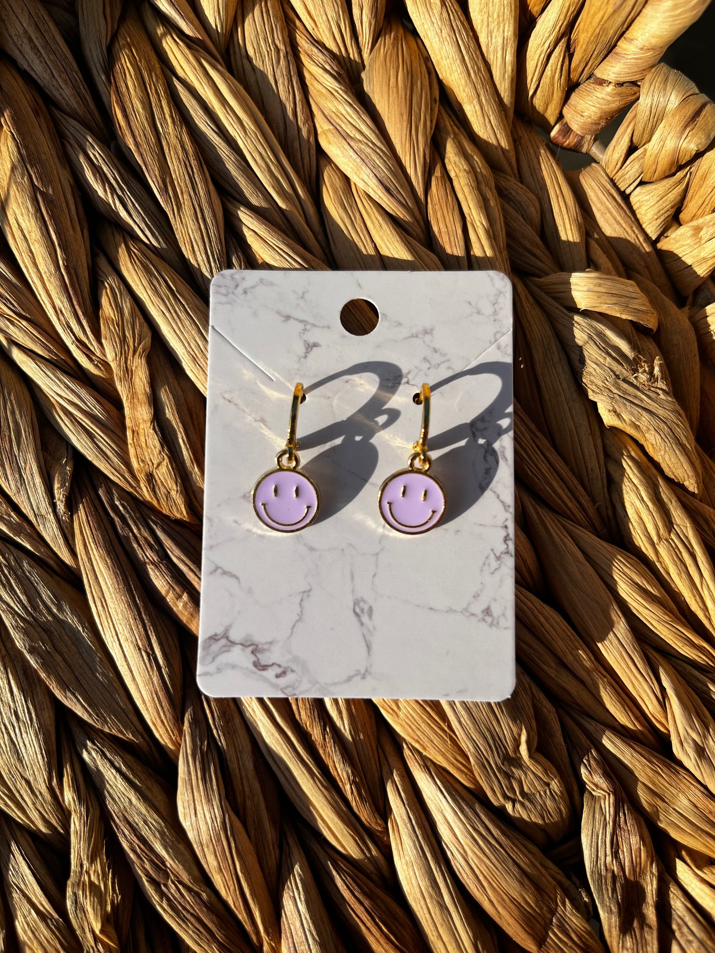 10mm Smiley Face Earrings