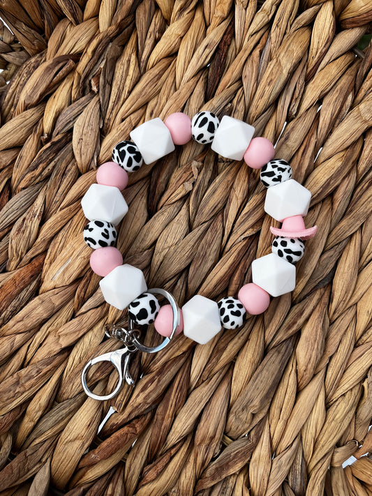 Pink Cowboy hat wristlet