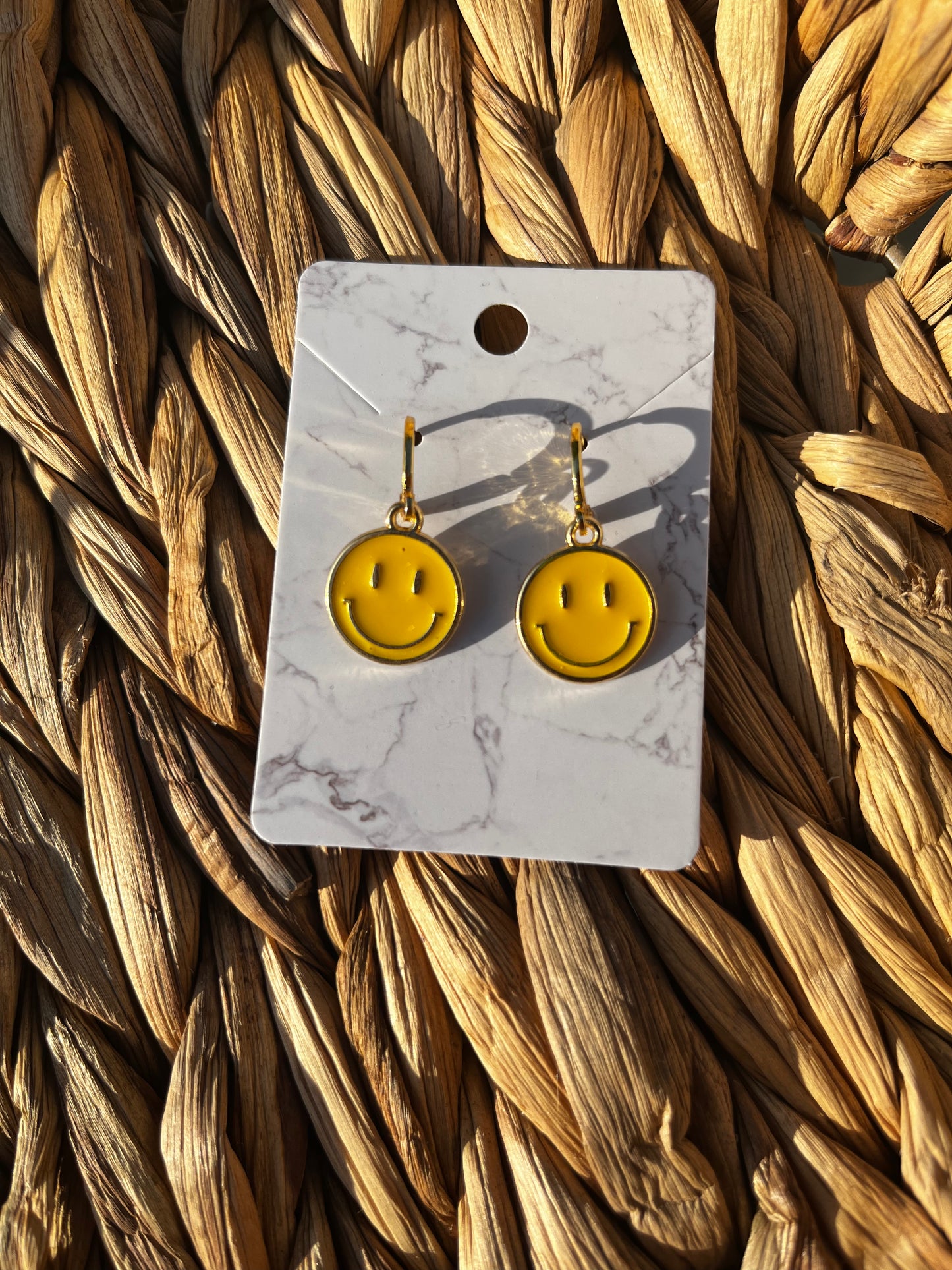 15mm Smiley Face Earrings