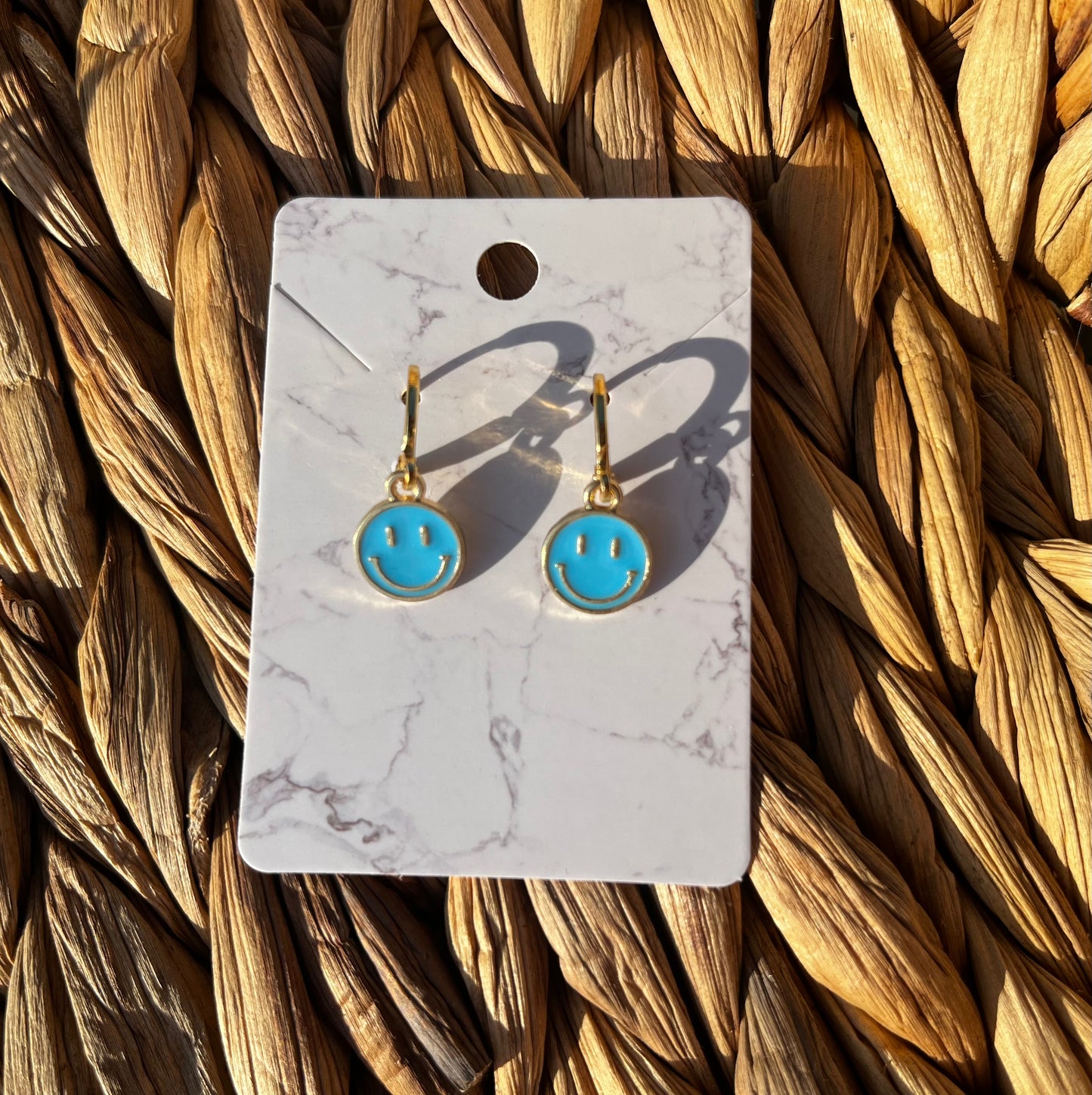 10mm Smiley Face Earrings