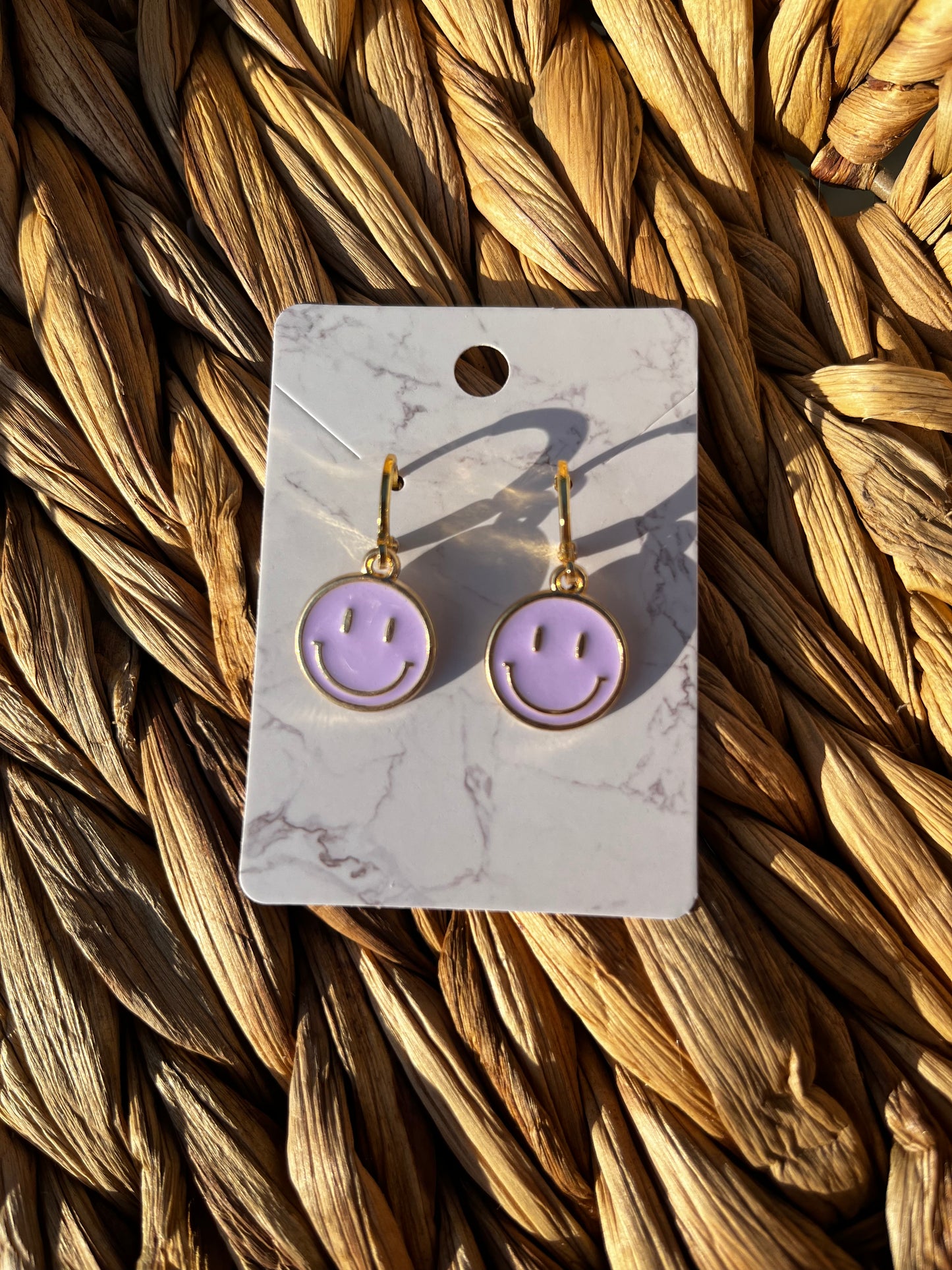 15mm Smiley Face Earrings