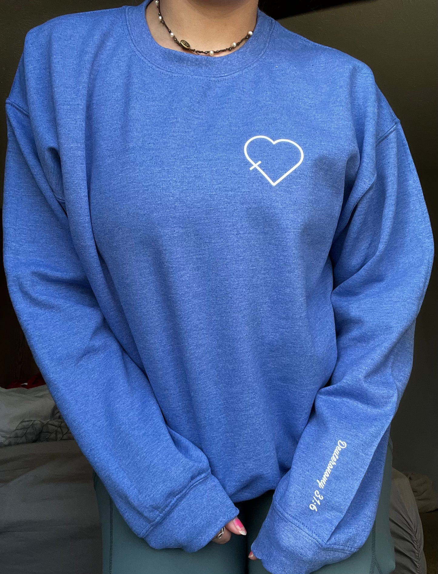 Deuteronomy 31:6 crewneck