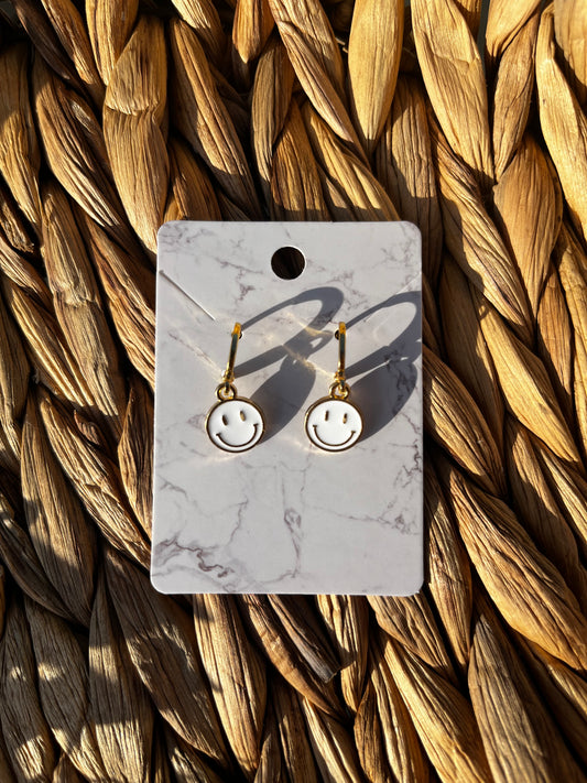 10mm Smiley Face Earrings