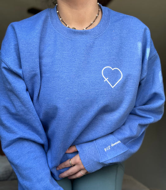 Deuteronomy 31:6 crewneck