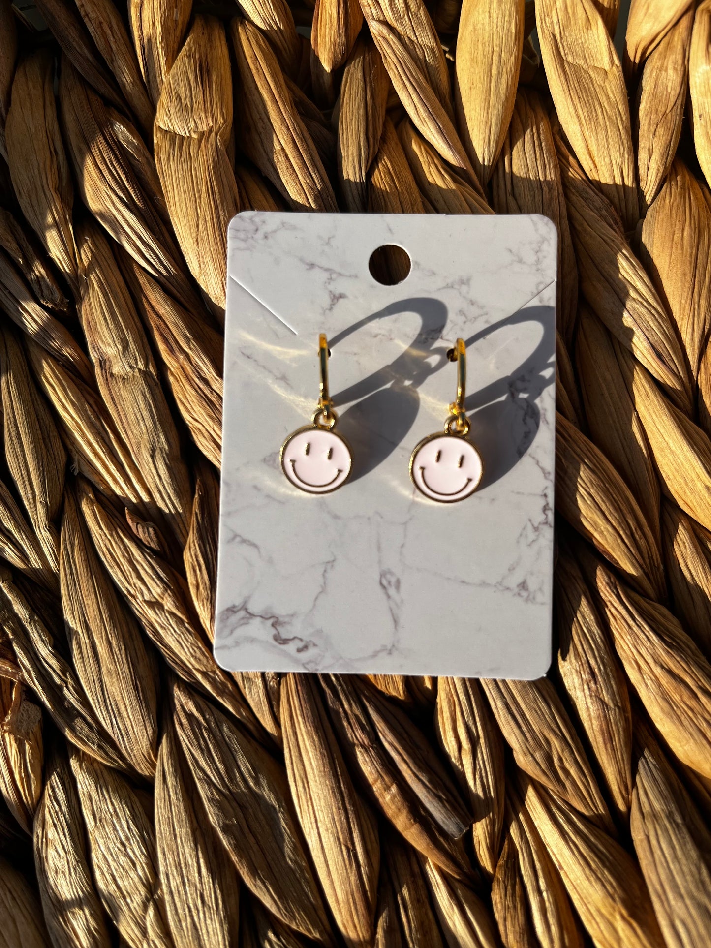 10mm Smiley Face Earrings