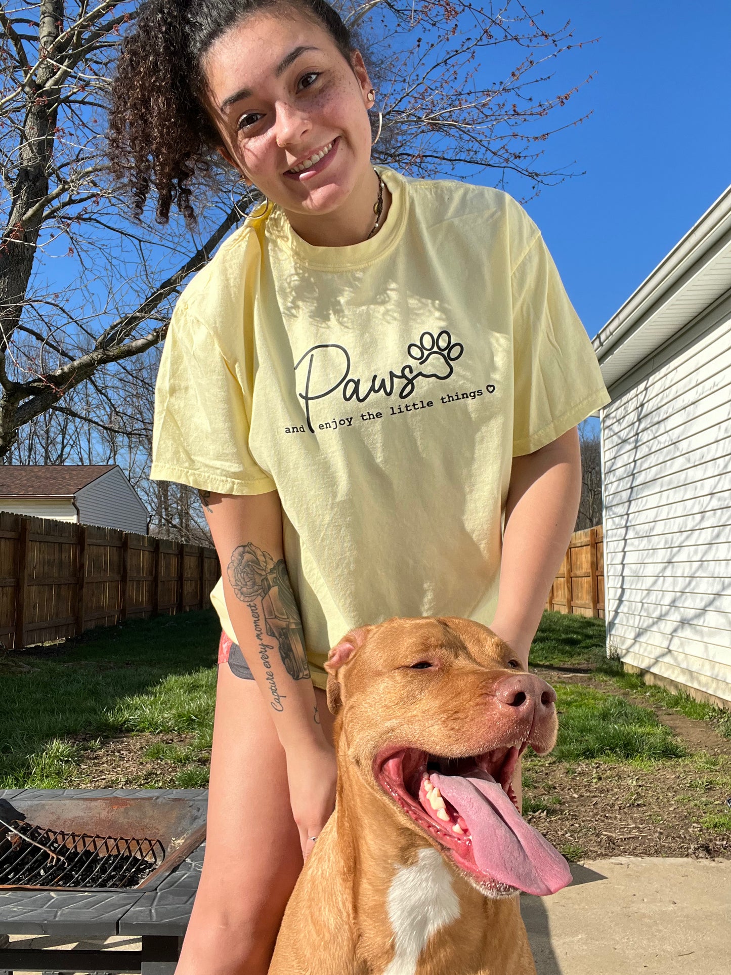 “Paws and enjoy the little things” Tee