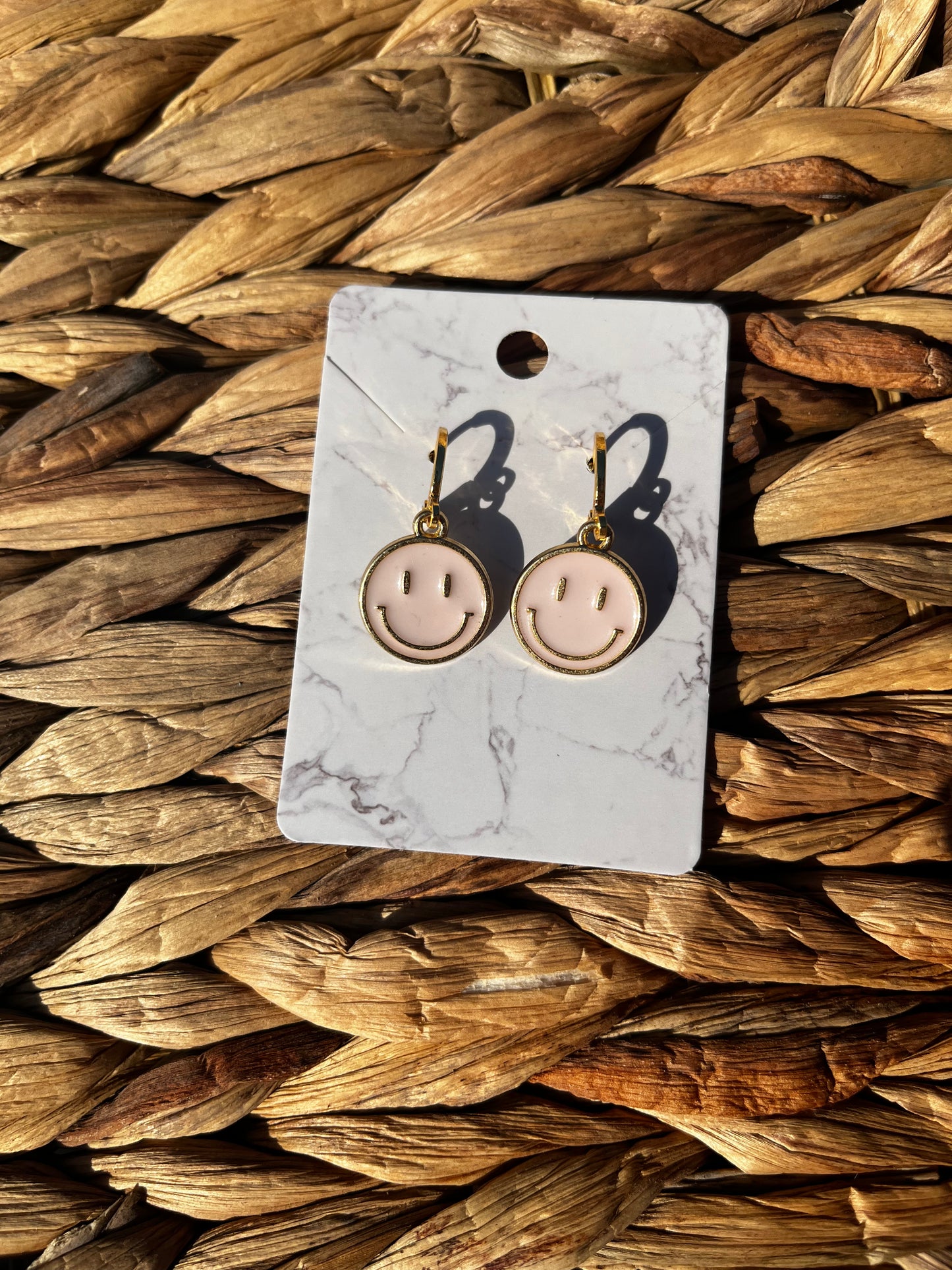 15mm Smiley Face Earrings