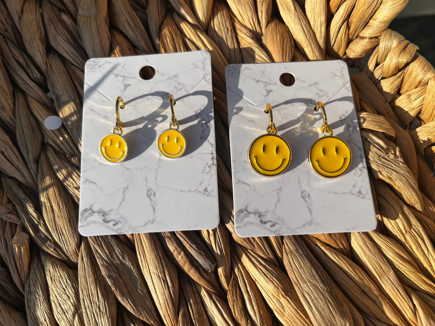 10mm Smiley Face Earrings