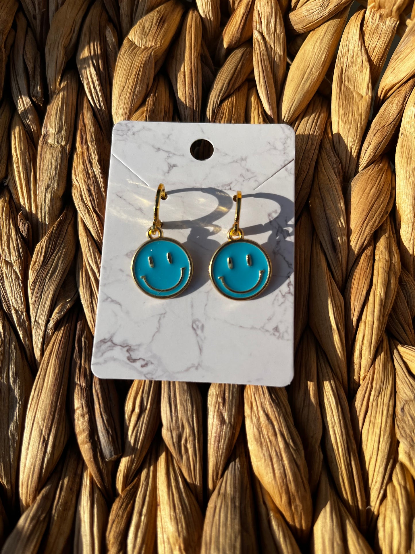 15mm Smiley Face Earrings
