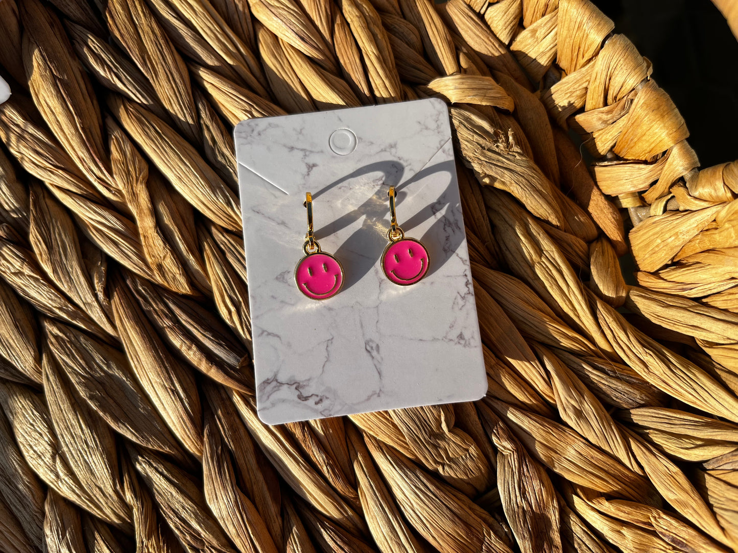 10mm Smiley Face Earrings