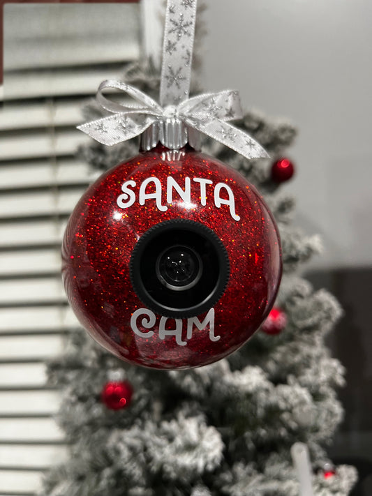 Santa cam ornament