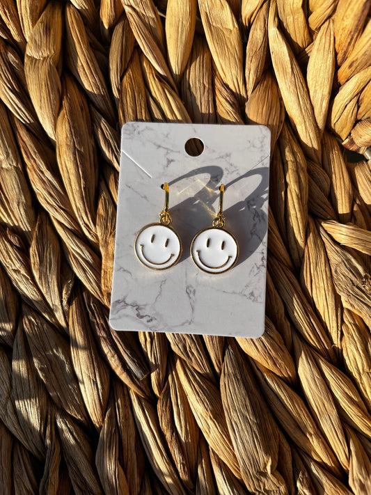 15mm Smiley Face Earrings